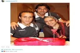 کاپیتان استقلال تولد اسطوره پرسپولیس را اینگونه تبریک گفت/عکس