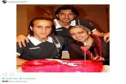 کاپیتان استقلال تولد اسطوره پرسپولیس را اینگونه تبریک گفت/عکس