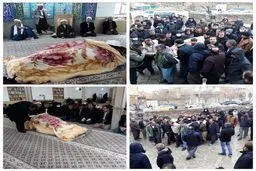 مراسم تشییع پیکر جهان پهلوان سیامند رحمان در اشنویه + عکس