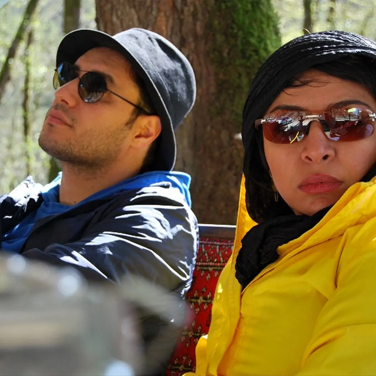 عکس/ جواد عزتی و همسرش