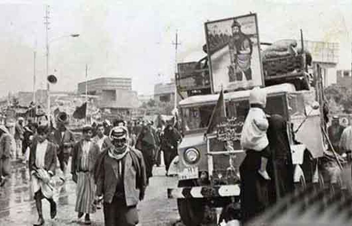 عکس: پیادهروی اربعین 44سال قبل