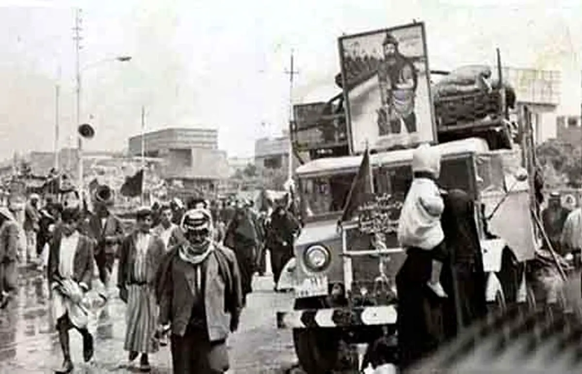 عکس: پیاده‌روی اربعین 44سال قبل