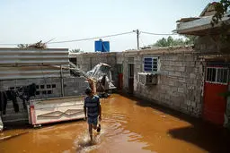 تصاویر / سیلاب در روستاهای حدبه و صراخیه شادگان