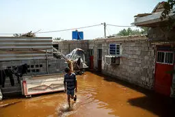 تصاویر / سیلاب در روستاهای حدبه و صراخیه شادگان