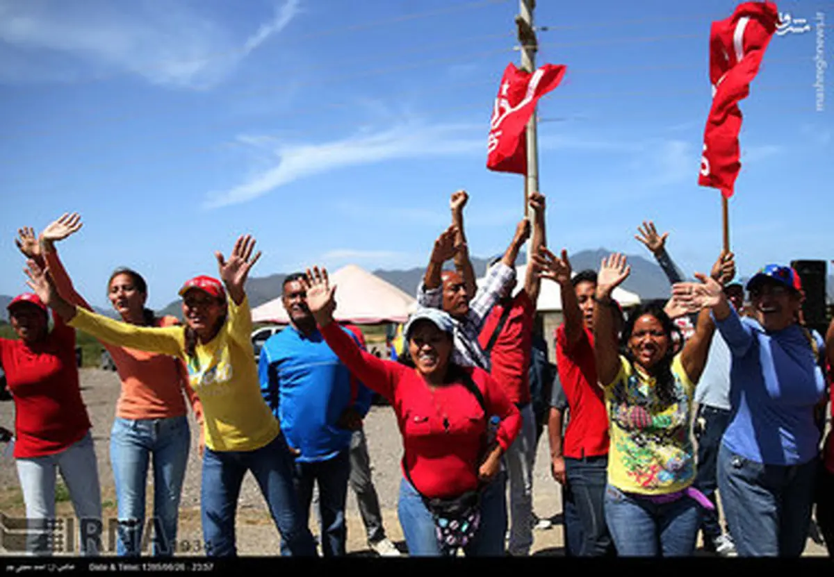 استقبال مردم ونزوئلا از روحانی/تصاویر
