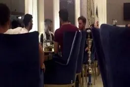 عکس جدید قلیان‌ کشیدن‌ " محسن مسلمان"