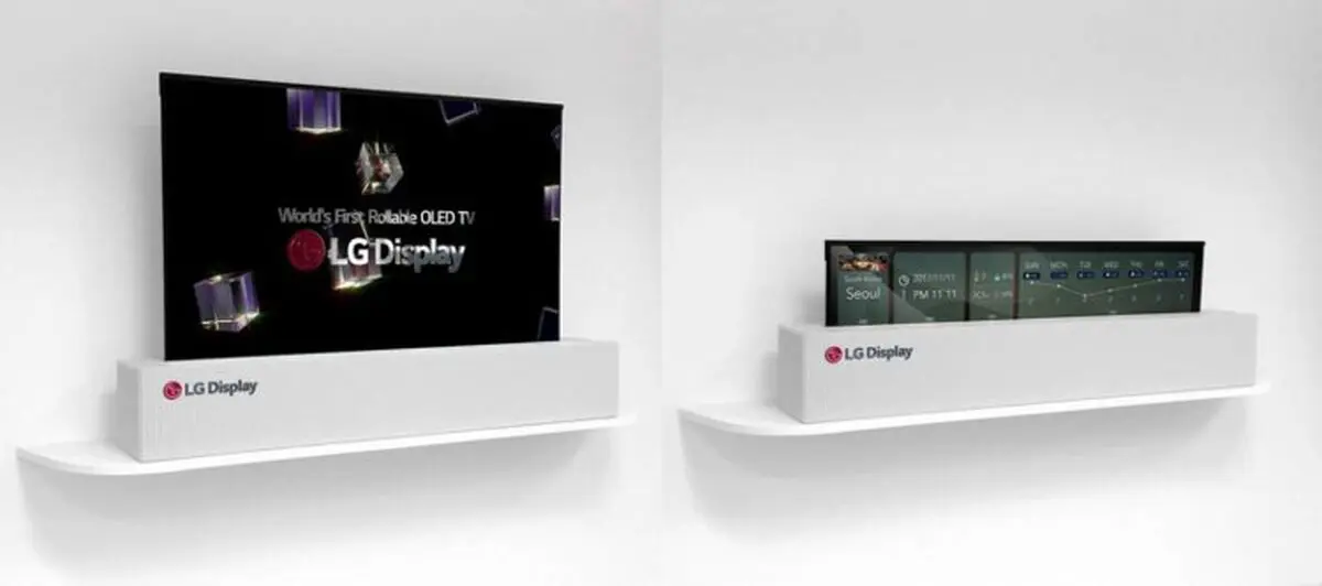 ال جی از تلویزیون اولد رول شونده ۶۵ اینچی با رزولوشن 4K رونمایی کرد