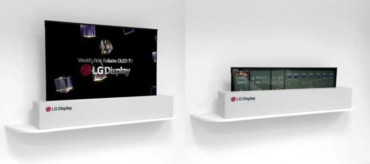 ال جی از تلویزیون اولد رول شونده ۶۵ اینچی با رزولوشن 4K رونمایی کرد