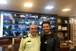 دیدار آقای سوپراستار با رییس پلیس تهران /عکس