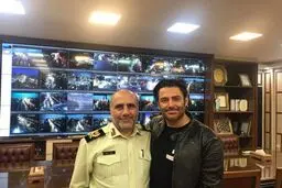 دیدار آقای سوپراستار با رییس پلیس تهران /عکس