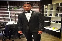 ستاره جوان پرسپولیس در لباس دامادی/ عکس