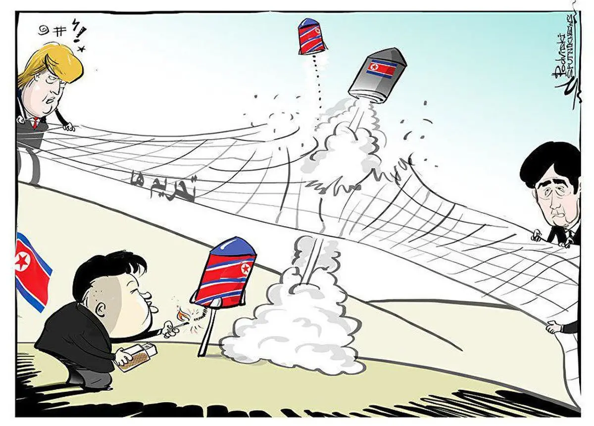 پرتاب موشک به سمت ژاپن، در مقابل چشمان رهبر کره شمالی