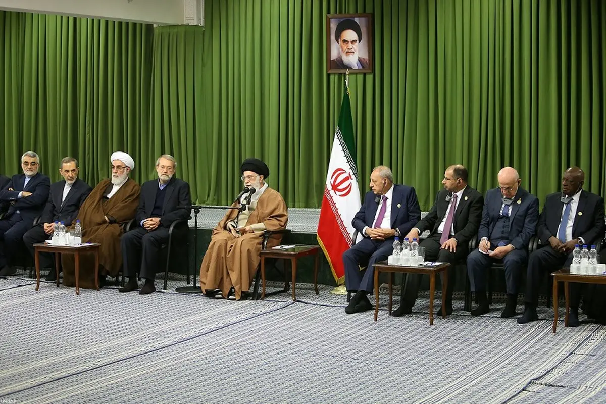 دیدار شرکت‌کنندگان کنفرانس اتحادیه بین‌المجالس با رهبر انقلاب/تصاویر