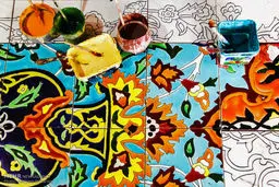 تصاویر جالب و دیدنی از کارگاه کاشیکاری سنتی