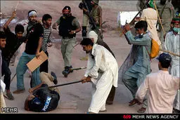 تصاویری از تظاهرات گسترده ضد دولتی در پاکستان