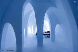 هتل زیبای یخی در سوئد! /تصاویر