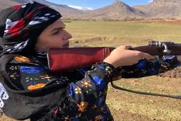 عکس فاطمه گودرزی در حال شکار!