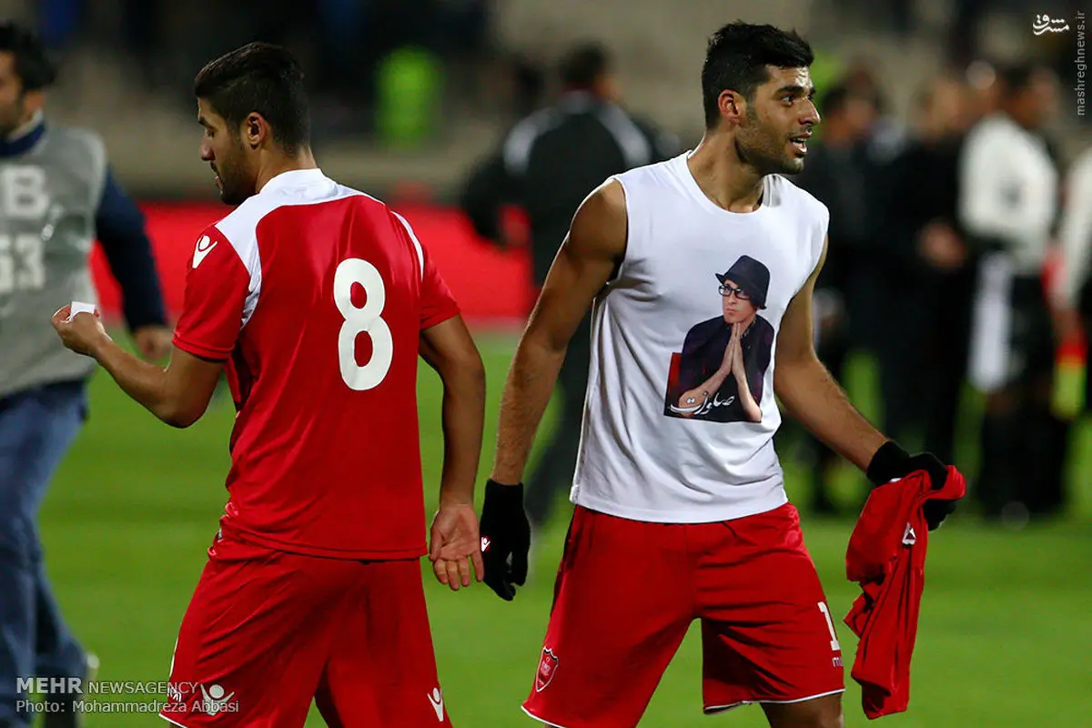 عکس مرتضی پاشایی روی پیراهن بازیکن پرسپولیس