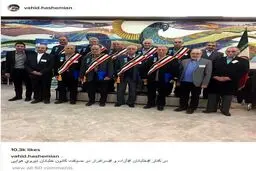 فوتبالیست سابق کشورمان در جمع خلبانان/عکس