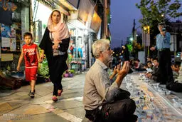 بزرگترین سفره افطار تهران+تصاویر