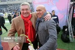 عکس یادگاری برانکو ومنصوریان قبل از شروع دربی