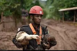 جستجوی برای یافتن اجساد مفقودان حادثه شکستن سد/تصاویر