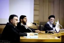 عکس/ مناظره تاجزاده و نبویان در دانشگاه صنعتی شریف