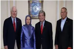 دیدار 3 سناتور آمریکایی با سرکردۀ گروه منافقین + عکس