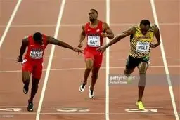 حرکات جالب سریع‌ترین مرد جهان پس از قهرمانی+عکس