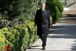 لاریجانی در لباس خادم امام رضا (ع)