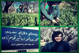 تصویر دیدنی از خانم بازیگر در حال سبزه گره زدن!