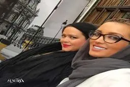 سلفی روناک یونسی با بهاره رهنما/ عکس