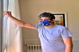 ماسک عجیب و غریب حمید گودرزی! + عکس