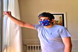 ماسک عجیب و غریب حمید گودرزی! + عکس