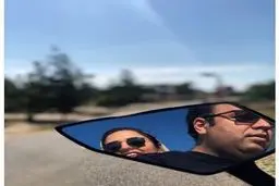 اینستاگرام: موتورسواری خانم و آقای بازیگر!