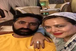 سلفی بهاره رهنما و همسرش قبل از مهمانی/عکس