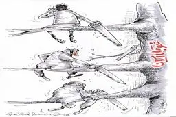 فوتبال ایران در یک نما!/کاریکاتور