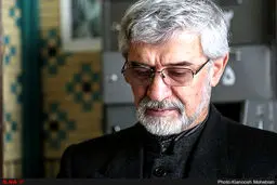 از نوه امام و بهزاد نبوی تا دعایی، محتشمی پور، امجد و ....در مراسم ختم مادر زهرا رهنورد /تصاویر