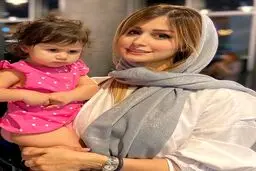 همسر و دختر بامزه آقاي بازيگر + عكس