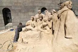 روایت تصویری از جشنواره مجسمه های شنی در روسیه