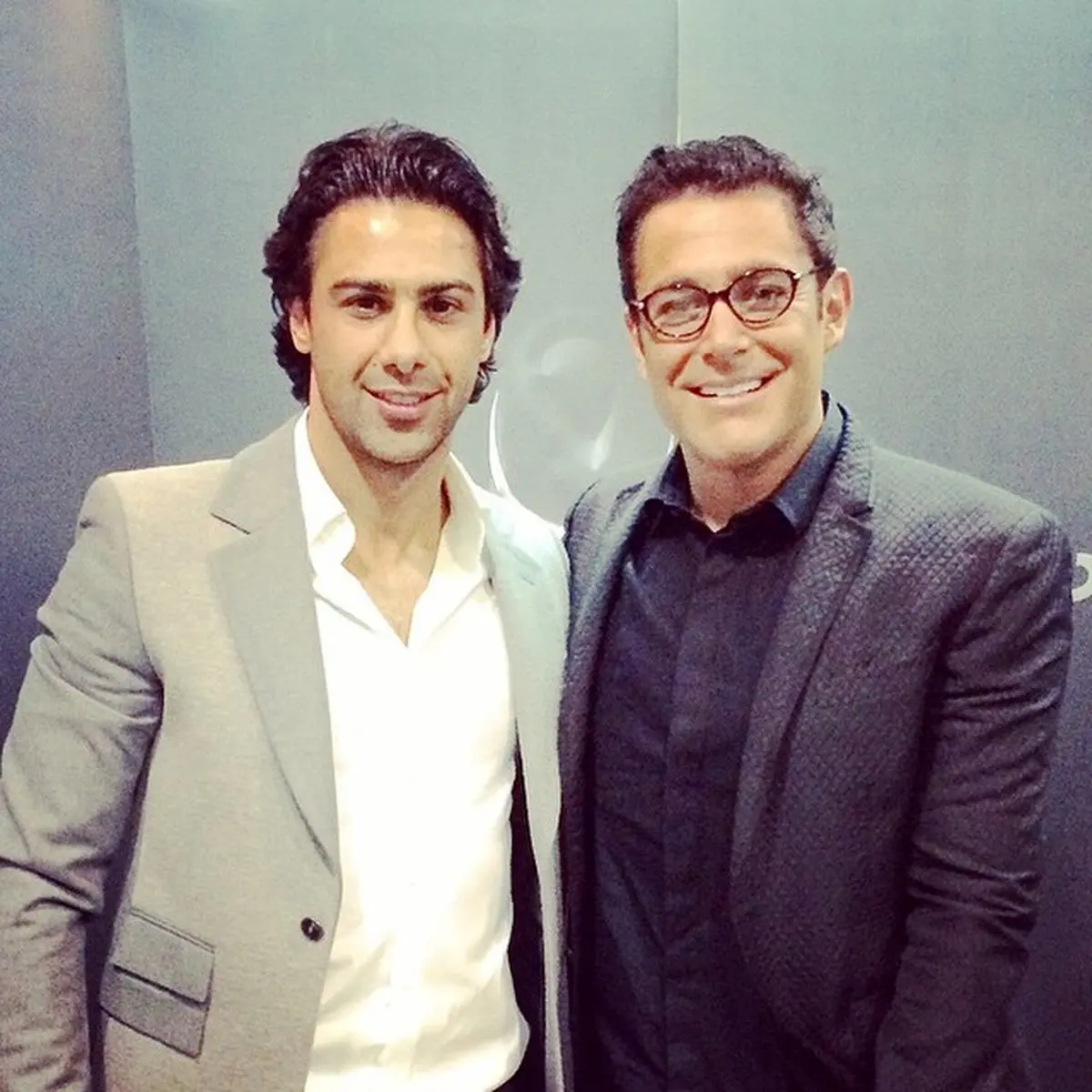 عکس/ فرهاد مجیدی در کنار گلزار