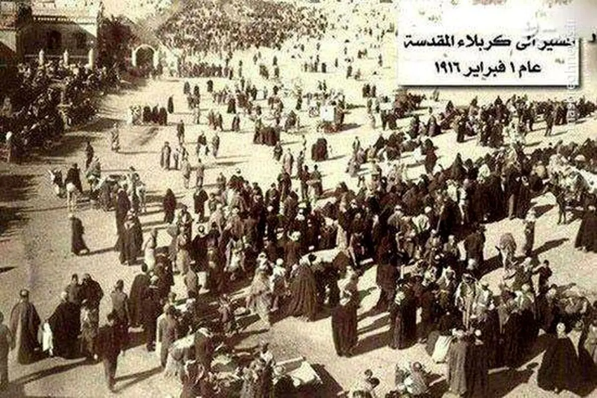 عکس / پیاده‌روی اربعین ۱۰۰ سال قبل