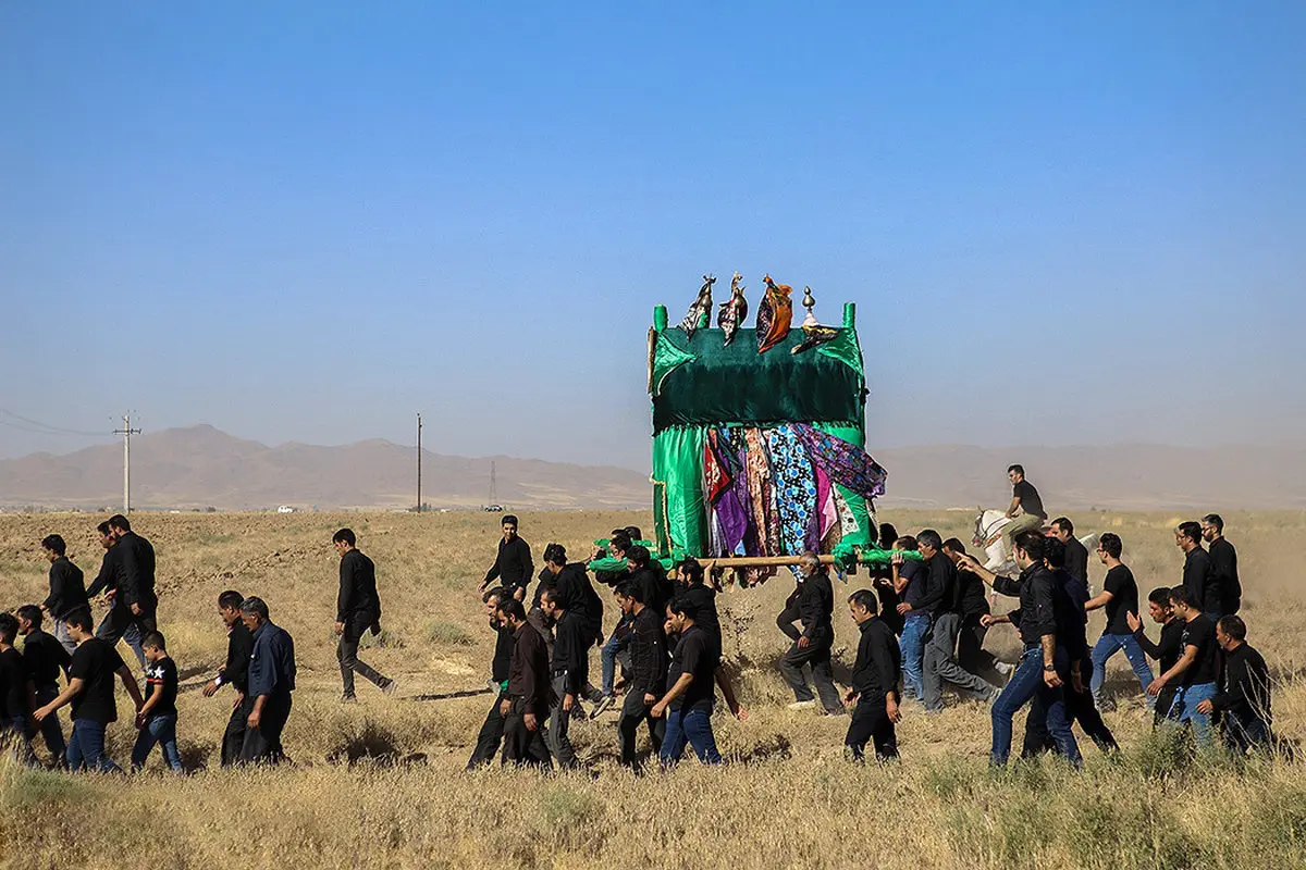 تصاویر / آئین نخل گردانی در ترامزد و راهزان