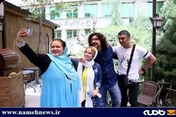 سلفی بهاره رهنما با بازیکن سابق پرسپولیس/ عکس