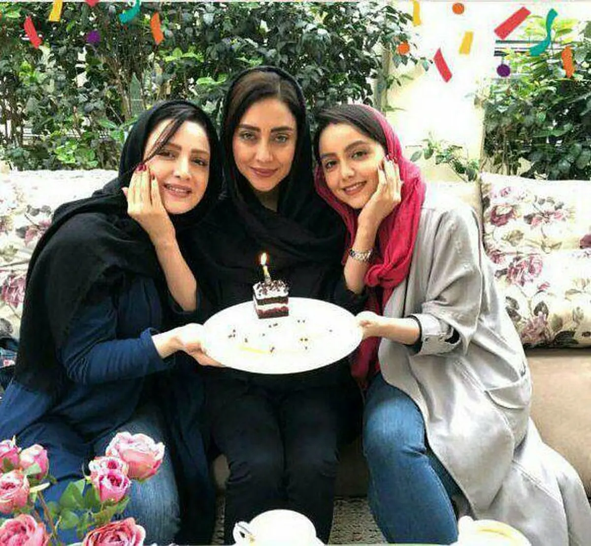 تولد بهاره کیان افشار در کنار نازنین بیاتی و شیلا خداداد/عکس