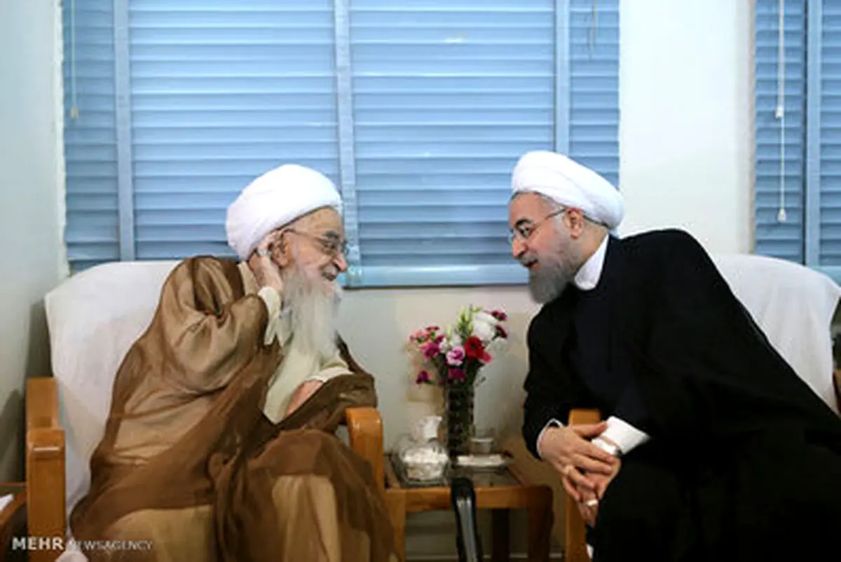 دیدار روحانی با مراجع/ عکس