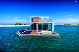 ویلاهای شناور در آب دبی/ تصاویر