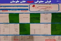 فیش حقوقی شهید مدافع حرم در خان طومان/ عکس