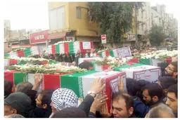 تشییع شهدای انفجار حله در اهواز/تصاویر