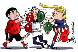 جنگ چین و آمریکا! + کاریکاتور